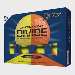 SRIXON Q STAR TOUR DIVIDE 6 YELLOW/ORANGE GOLF BALL DOZEN