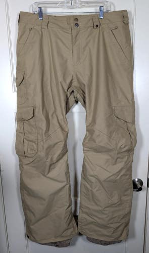 Burton Dryride MB Cargo Pant Snowboard Ski Men's Size: XL Tan Waterproof Winter