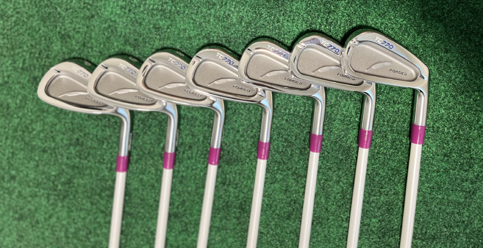 NEW • Fourteen TC-770 Forged Irons 4-PW • KBS Tour Custom White • Purple Ferrules
