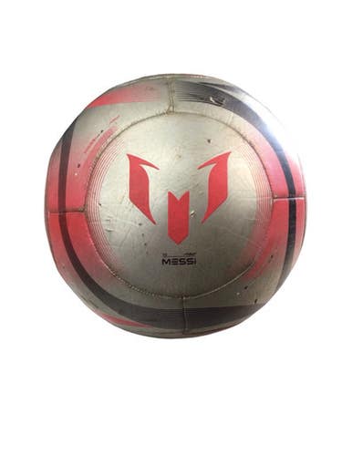 Used Adidas MESSI F50 SIZE 5 All Size Soccer Ball Grey And Red 5 11760-S000088249