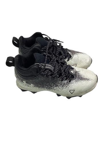 Used Under Armour Jr FB Cleats Black And White Junior 02 11347-S000264307
