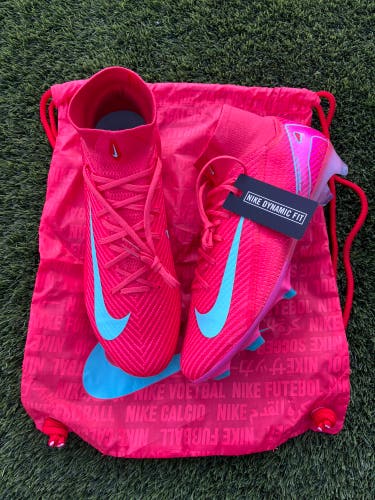 Pink Men's Size M 11.0 (W 12.0) Nike Zoom Mercurial SuperFly 10 FG Molded Cleats Cleats (New)