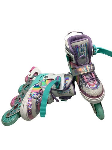 Used SULIFEEL SPORT Junior Rec Fitness Skates Teal Adjustable 11347-S000264231