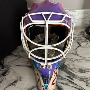 CCM Axis Pro Sr. Goalie Mask-airbrushed by Katrin Aero (Used)