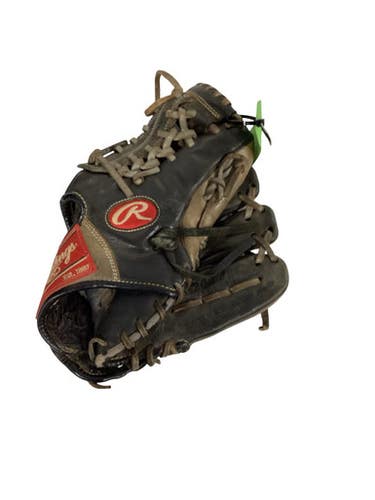 Used Rawlings 11 1/2 INCH BB/SB Glove RH Throw Black 11 1/2" 11347-S000264097