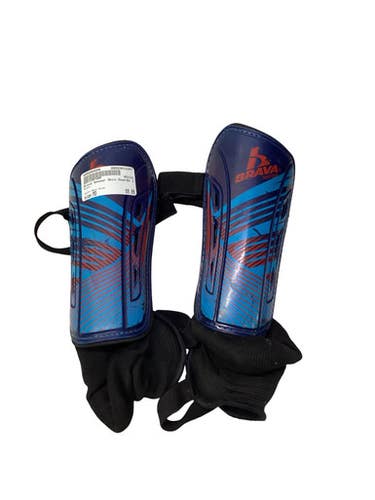 Used Brava Soccer Shin Guards Junior Navy Blue MD 11347-S000264056