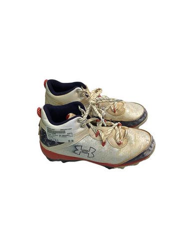 Used Under Armour BH BASEBALL CLEATS BB/SB Cleats White Junior 04.5 11347-S000263987