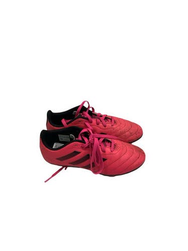 Used Adidas GOLLETO BLK/PNK Soccer Cleats Black And Pink Junior 03.5 11347-S000263972