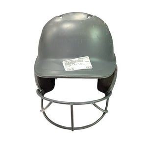 Used Easton 6 5/8-7 1/4 Batting Helmet w/Mask Grey MD 11347-S000263952