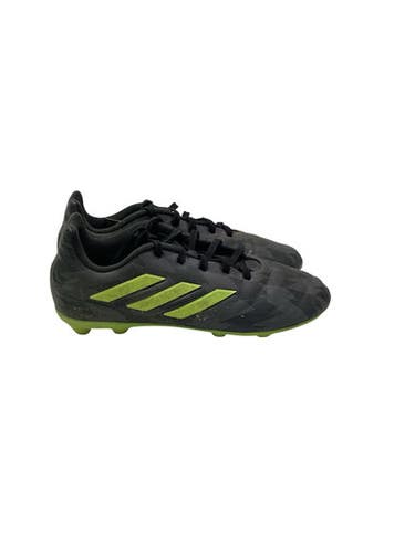 Used Adidas Soccer Cleats Black And Neon Green Junior 04 11347-S000263904