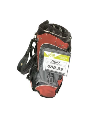 Used Ogio 8 WAY STAND BAG WOODE CLUB MNGMT SYSTEM Mens Stand Bag Black And Red 11347-S000263890