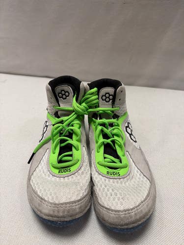 Used Rudis ALPHA Wrestling Shoes White Senior 8 11490-S000269070