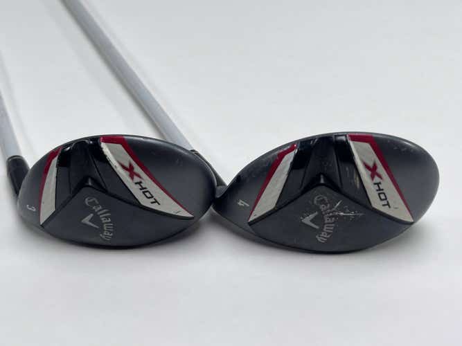 Callaway X Hot 19 3 & 4 Hybrid Set 19* 22* 65g Regular Graphite Mens RH