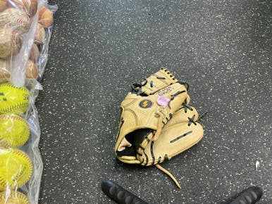 Used SSK S20TTATIS BB/SB Glove RH Throw Tan 12" 10743-S000465213