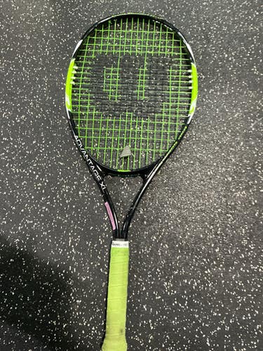 Used Wilson ADVANTAGE XL Adult Tennis Racquet Black 4 3/8" 10743-C000468386