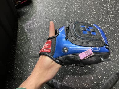 Used Rawlings LS90B BB/SB Glove RH Throw Royal Blue 9" 10743-S000470998