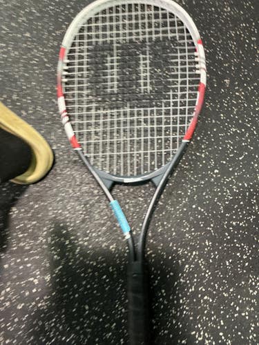 Used Wilson FUSION XL Adult Tennis Racquet Black 4 3/8" 10743-S000476019