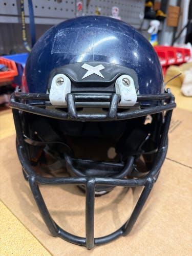 USED XENITH X2E+ YOUTH FOOTBALL HELMET - MEDIUM - NAVY
