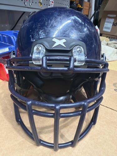 USED XENITH X2E+ YOUTH FOOTBALL HELMET - MEDIUM - NAVY