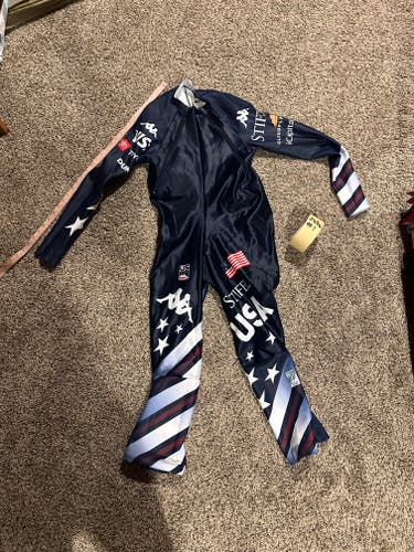 2025/26 US Ski Team Kappa Men's XL Speed Ski Suit (Like New) FIS Legal
