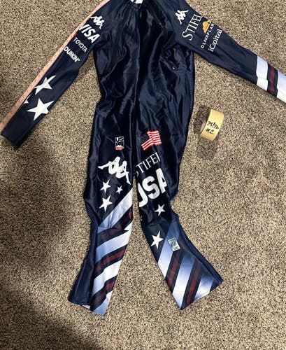 2025/26 US Ski Team Kappa Men's XL Speed Ski Suit (Like New) FIS Legal