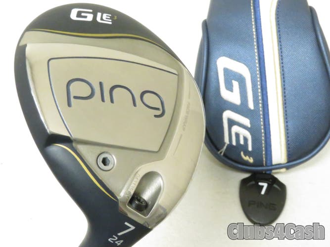 PING Womens G Le3 Fairway 24°  7 Wood ULT 250 LITE +Cover .. LADIES  NICE