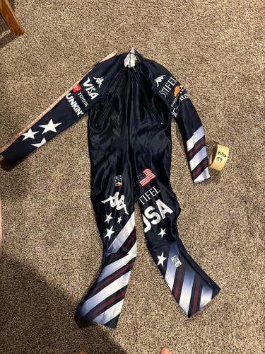 2025/26 US Ski Team Kappa Men's XL Speed Ski Suit (Like New) FIS Legal