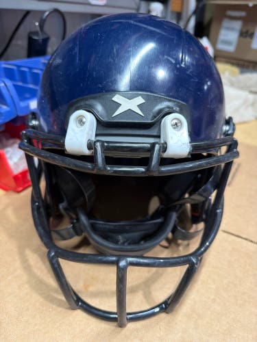 USED XENITH X2E+ YOUTH FOOTBALL HELMET - SMALL - NAVY