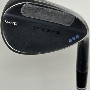 Cleveland RTX-3 Black Satin Blade Lob LW Wedge 58-12* V-FG Steel Wedge Flex RH