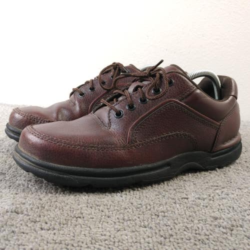 Rockport Ridgefield Eureka Mens Size 10 Walking Shoes Loafers Brown Leather