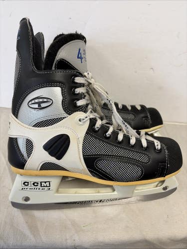 Senior Adult Size 9.5 CCM TACKS 452 Ice Hockey Skates.  Pro Performance Steel