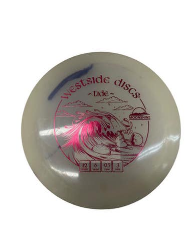 Used Westside MOONSHINE TIDE Disc Golf Driver White 174g 11835-S000205567
