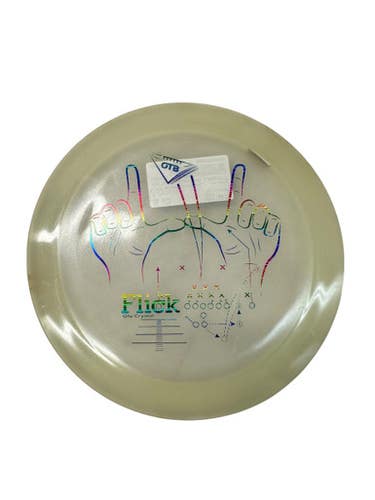 Used Discraft GLO CRYSTAL FLICK Disc Golf Driver Clear 150g 11835-S000205556