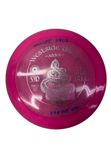 Used Westside ADDER VIP Disc Golf Driver Pink 175g 11835-S000205540