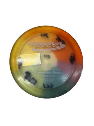 Used Innova CHAMP TYE DYE FELDBERG BOSS Disc Golf Driver Orange 175g 11835-S000205500