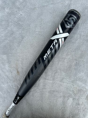 Gray 2022 Louisville Slugger Meta Softball Bat (-10) Composite 22 oz 32" (Used)