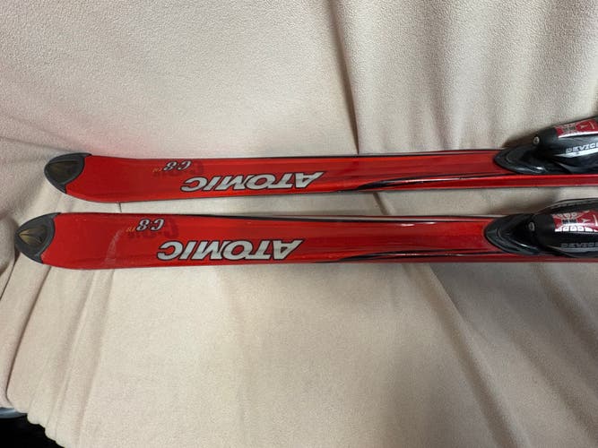 Unisex All Mountain 180 cm Atomic Beta Carv 8 Skis With Bindings (Used)