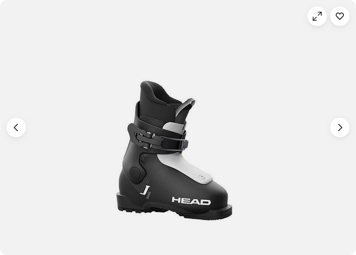 NEW 2026 HEAD J1 kids ski boots size mondo 16.5 / US 9 HEAD J1 boots bk/wh