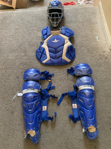 Blue All Star System 7 Axis Catcher's Set (Used)