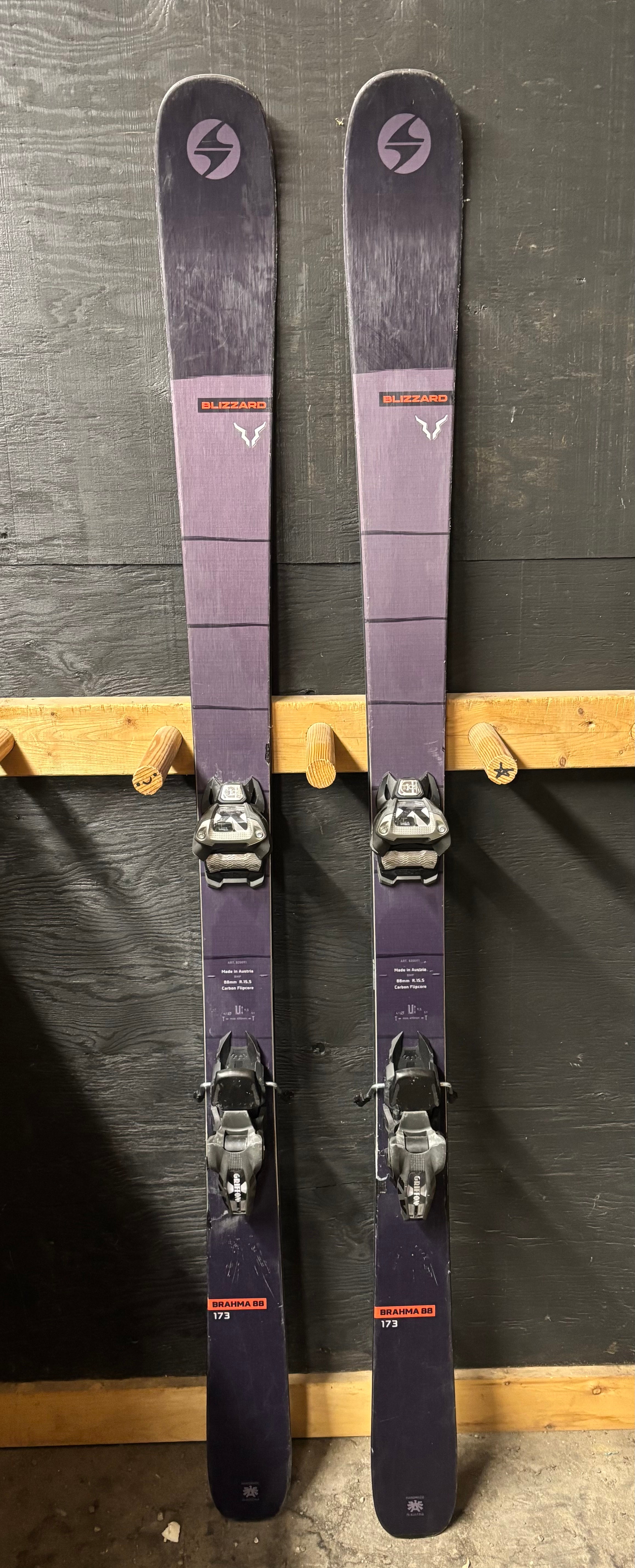 Blizzard Brahma 88, 177 cm All Mountain Skis + Marker Griffon 13
