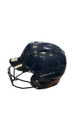 Used Evoshield EVOSHIELD W/ MASK Batting Helmet w/Mask Black MD 11859-S000028557