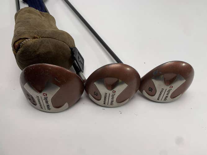 TaylorMade Ti Bubble Wood Set 1 3 5 | 8.5* 15* 18* R-80 Plus 80g Regular Mens RH