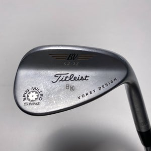 Titleist Vokey Spin Milled SM4 Chrome Wedge 52* 12 Bounce Dynamic Gold Steel RH