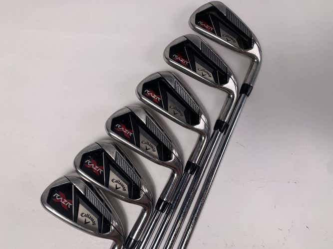 Callaway Razr X Iron Set 4-9 Uniflex Steel Mens RH +1''