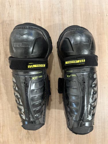 Junior CCM Tacks XF Pro 12" Shin Pads (Used)