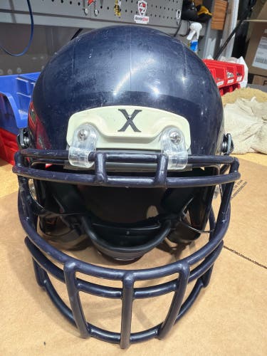 USED XENITH X2E+ YOUTH FOOTBALL HELMET - LARGE - NAVY
