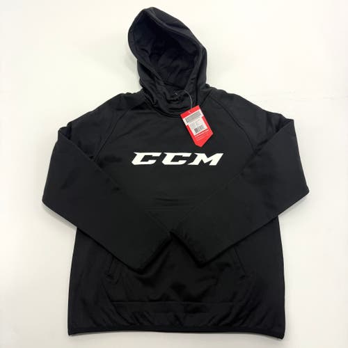 New Black CCM Youth Core Tech Pullover Hoodie | Youth L | #888600315713