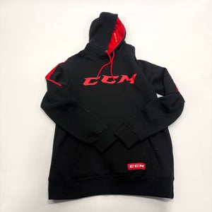 New Black and Red CCM Core Pullover Hoodie | Senior M | #191520316471