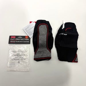 New Mens CCM Cut Resistant Compression Shin Guard Sleeves - Pair | Senior L/XL | #191520517724