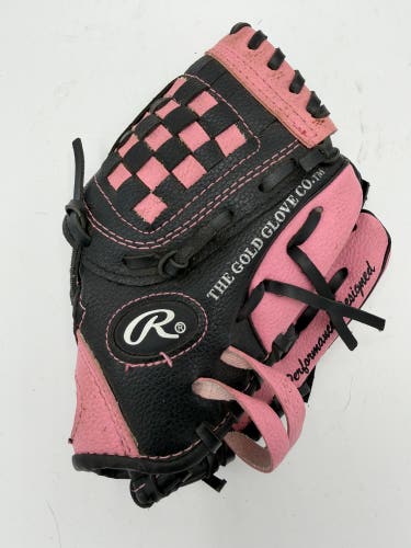 Pink Rawlings Player series RH Baseball Glove 9"